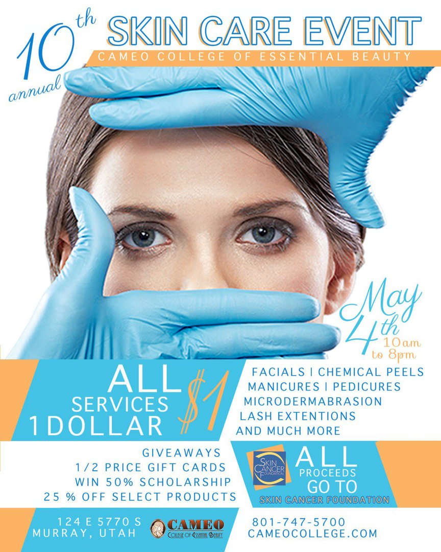 10th Annual Skin Care Event 2016 Cameo College