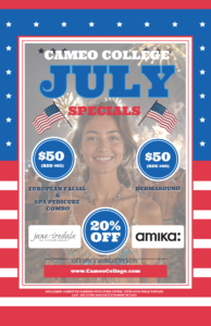 July 2024 Specials at Cameo College