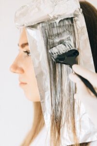 Woman Getting Her Hair Colored