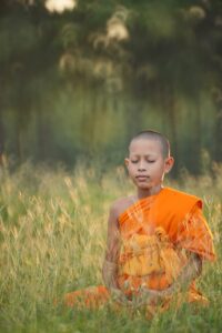 monk, yoga, meditation