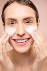 Woman Washing Her Face