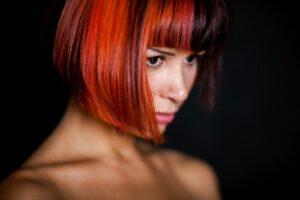 red haired woman with red hair | Hair Color