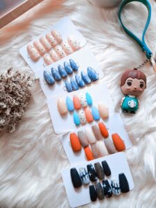 a bunch of different items on a white surface