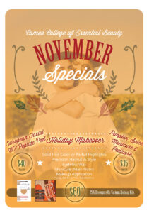 November Specials at Cameo College 2025