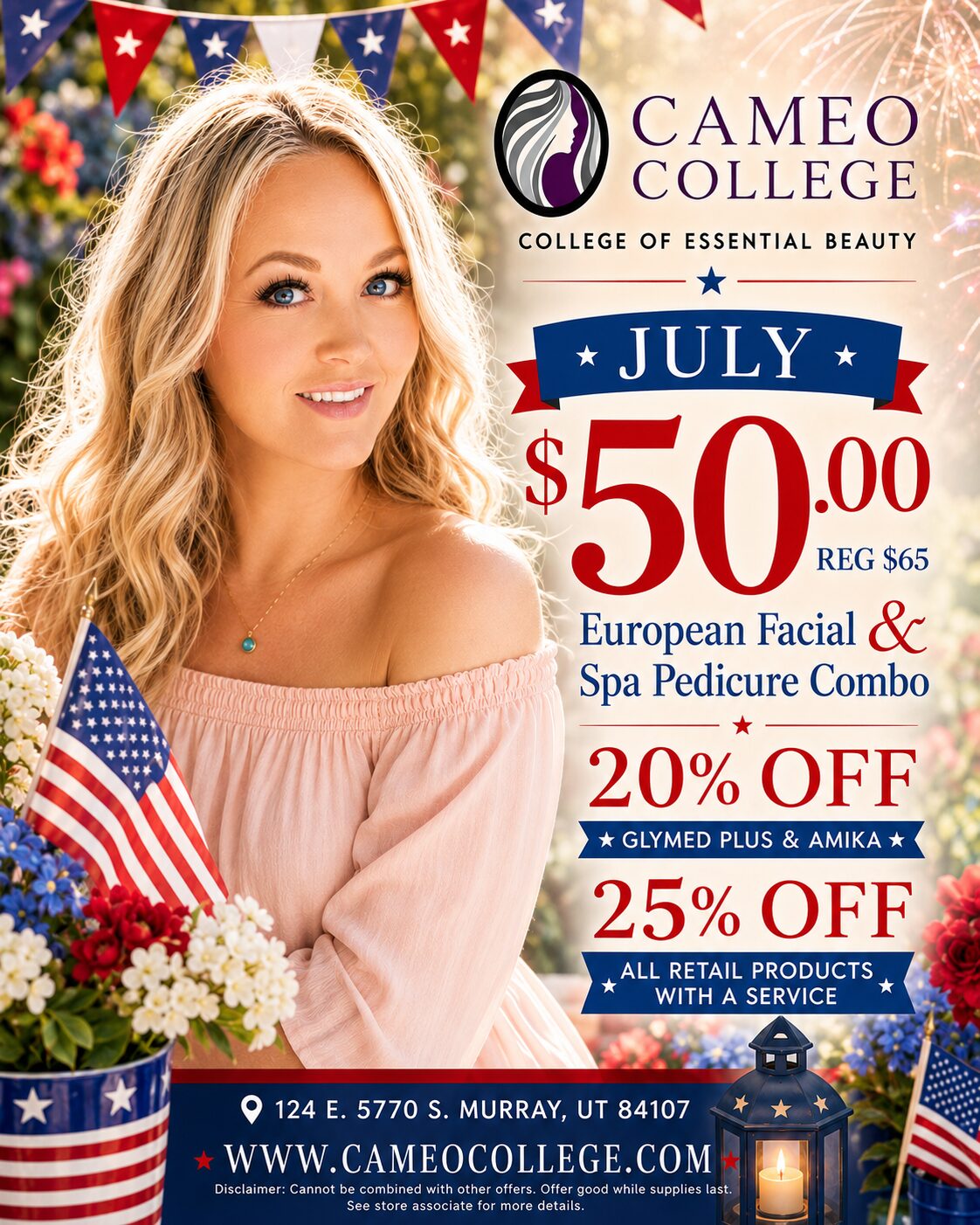 July 2026 Specials Cameo College
